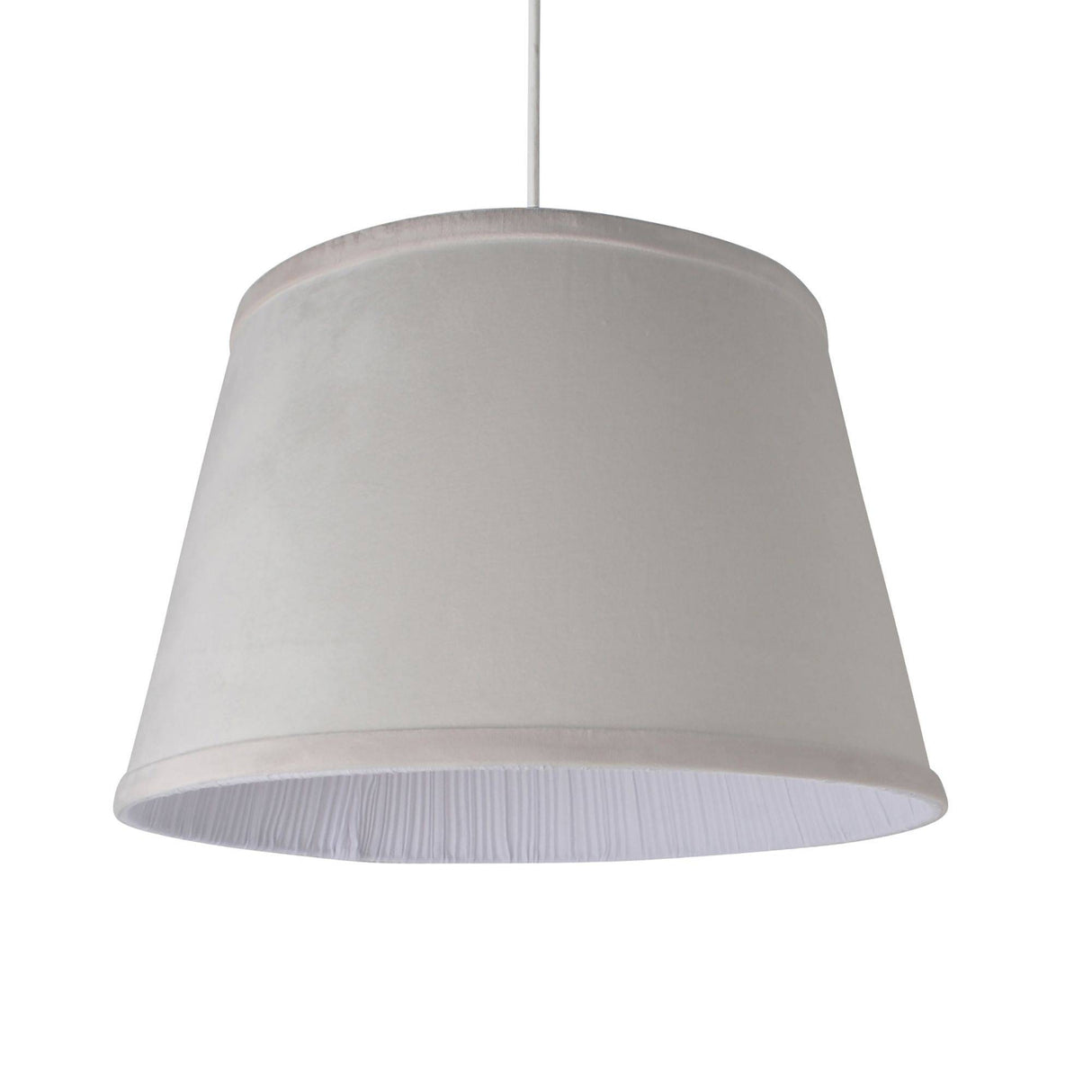 Pagazzi Vella White Velveteen Light Shade - 40cm