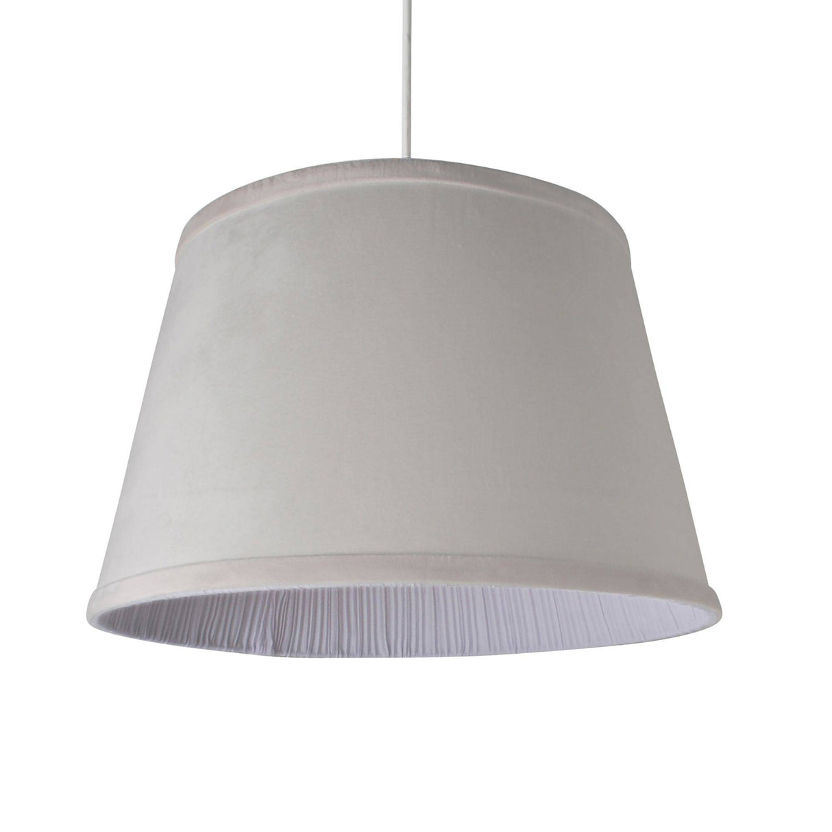 Pagazzi Vella White Velveteen Light Shade - 40cm