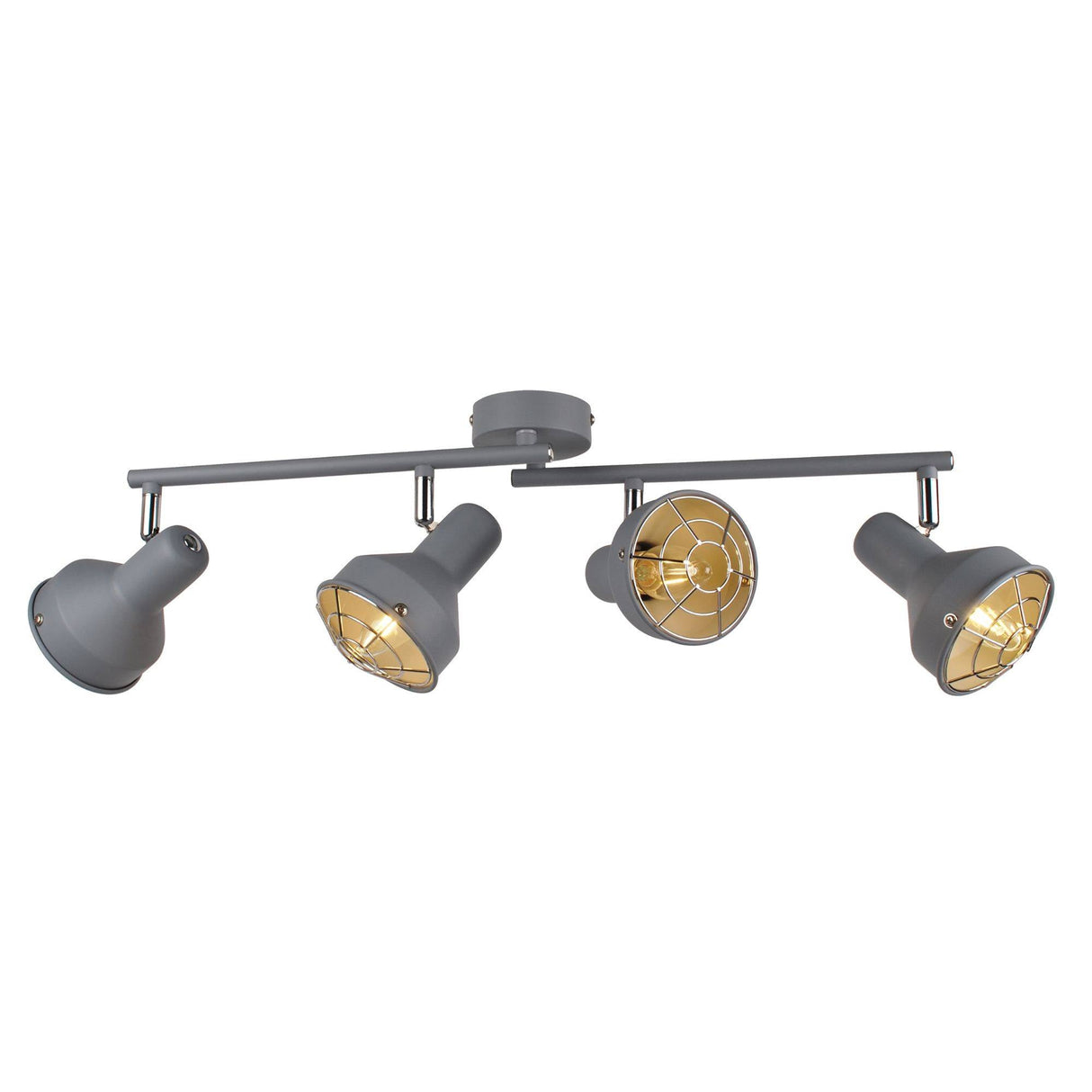 Pagazzi Costello Matt Grey 4 Light Ceiling Spotlight Bar