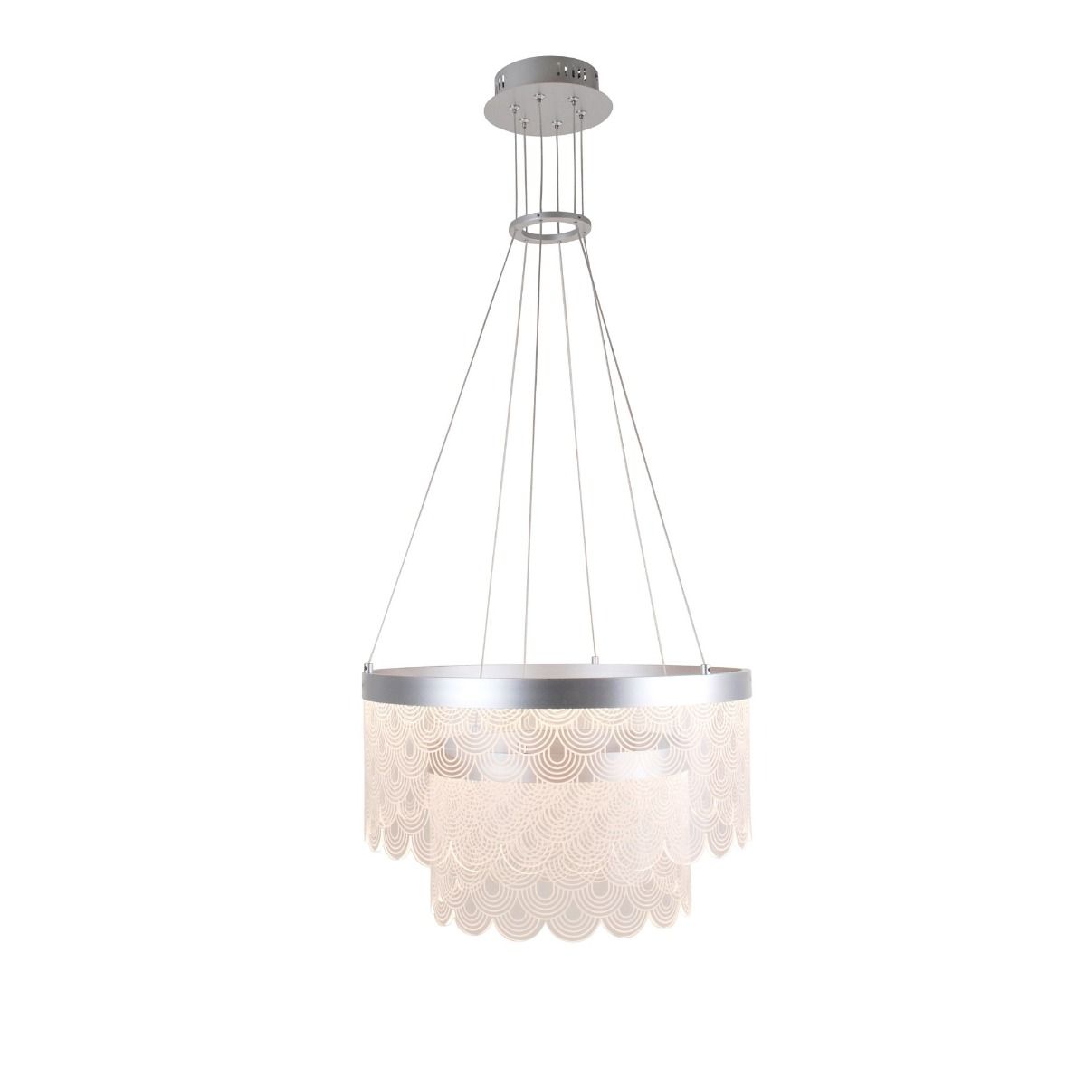 Pagazzi Letizia 2 Light Tiered Scallop LED Pendant Ceiling Light