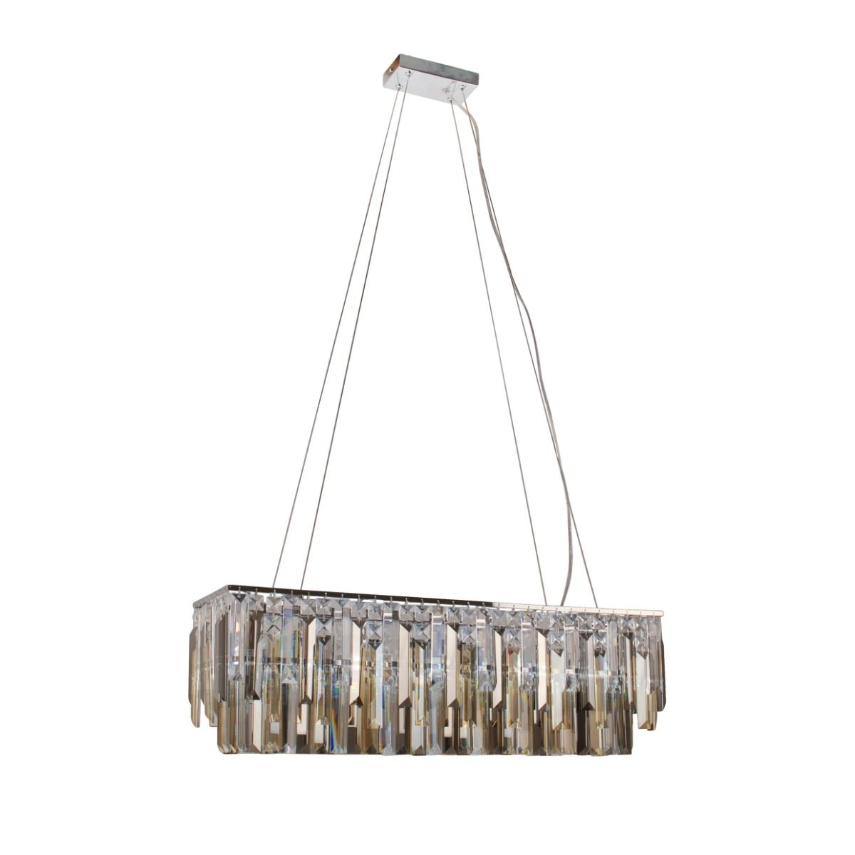 Pagazzi Onega 4 Light Polished Chrome Linear Ceiling Pendant