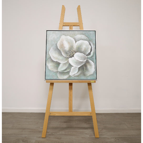 Pagazzi Magnolia Canvas with Silver Frame - 60x60cm