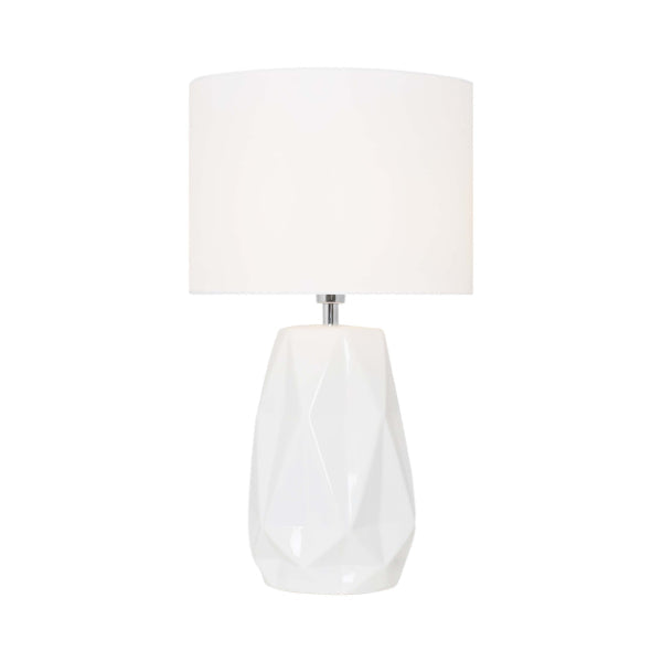 Pagazzi Skova White Ceramic Table Lamp