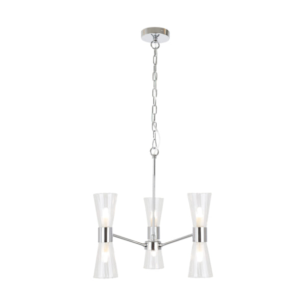 Pagazzi Herrera 6 Light Polished Chrome Pendant Ceiling Light