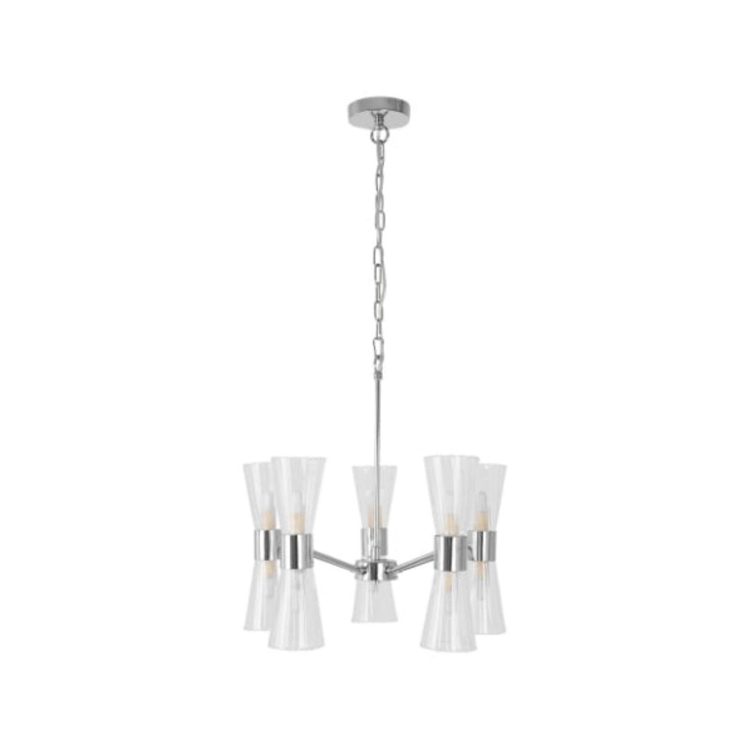 Pagazzi Herrera 10 Light Polished Chrome Pendant Ceiling Light