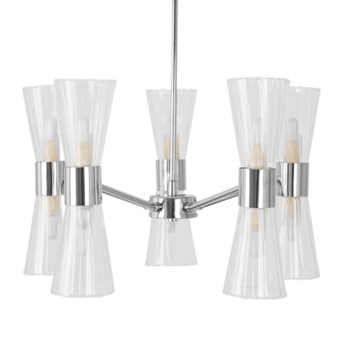 Pagazzi Herrera 10 Light Polished Chrome Pendant Ceiling Light
