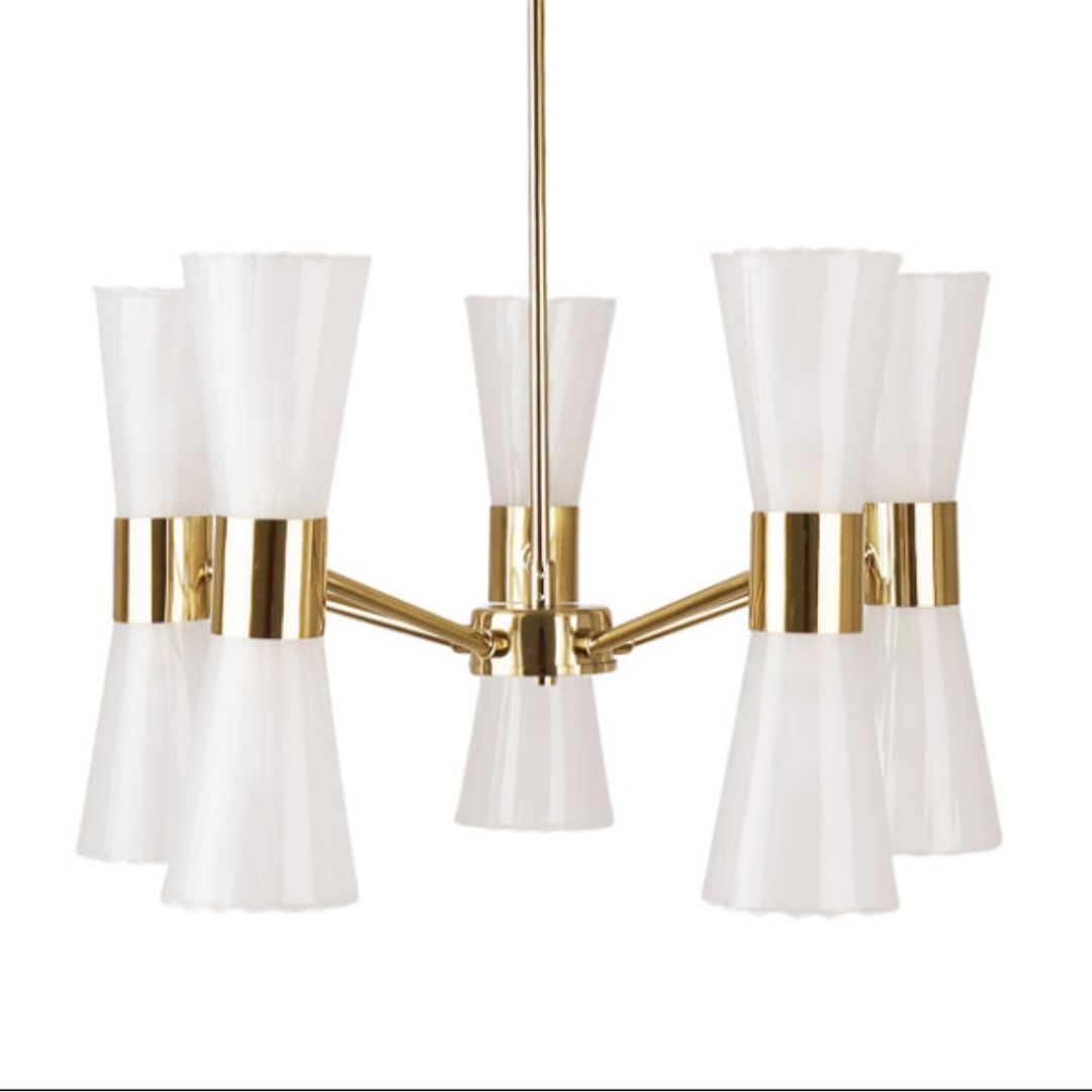 Pagazzi Herrera 10 Light Gold Pendant Ceiling Light