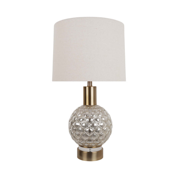 Pagazzi Ona Antique Brass Textured Glass Table Lamp