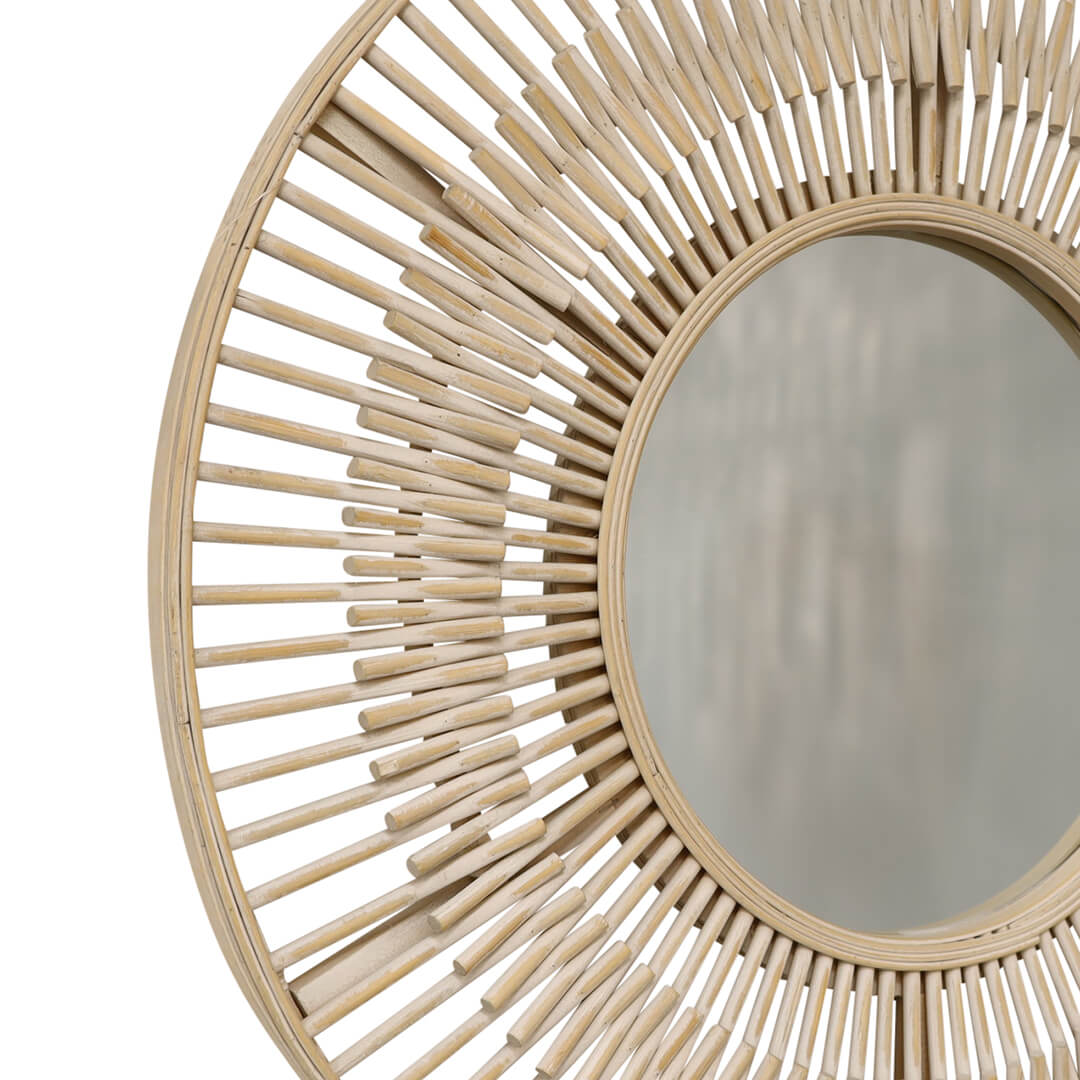 Pagazzi Koppla Round Bamboo Mirror