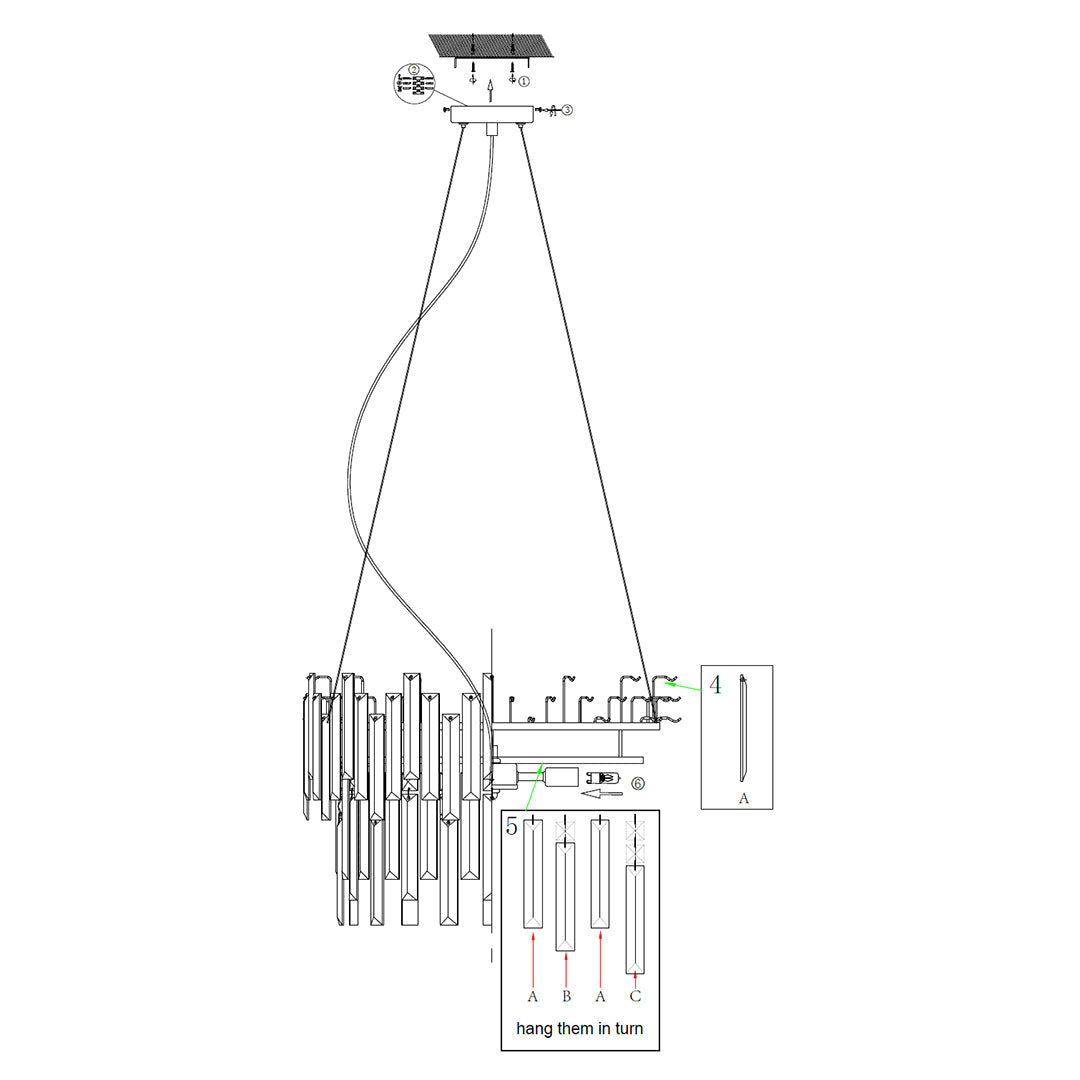 Pagazzi Onega 3 Light Chrome Smoked Glass Pendant Ceiling Light