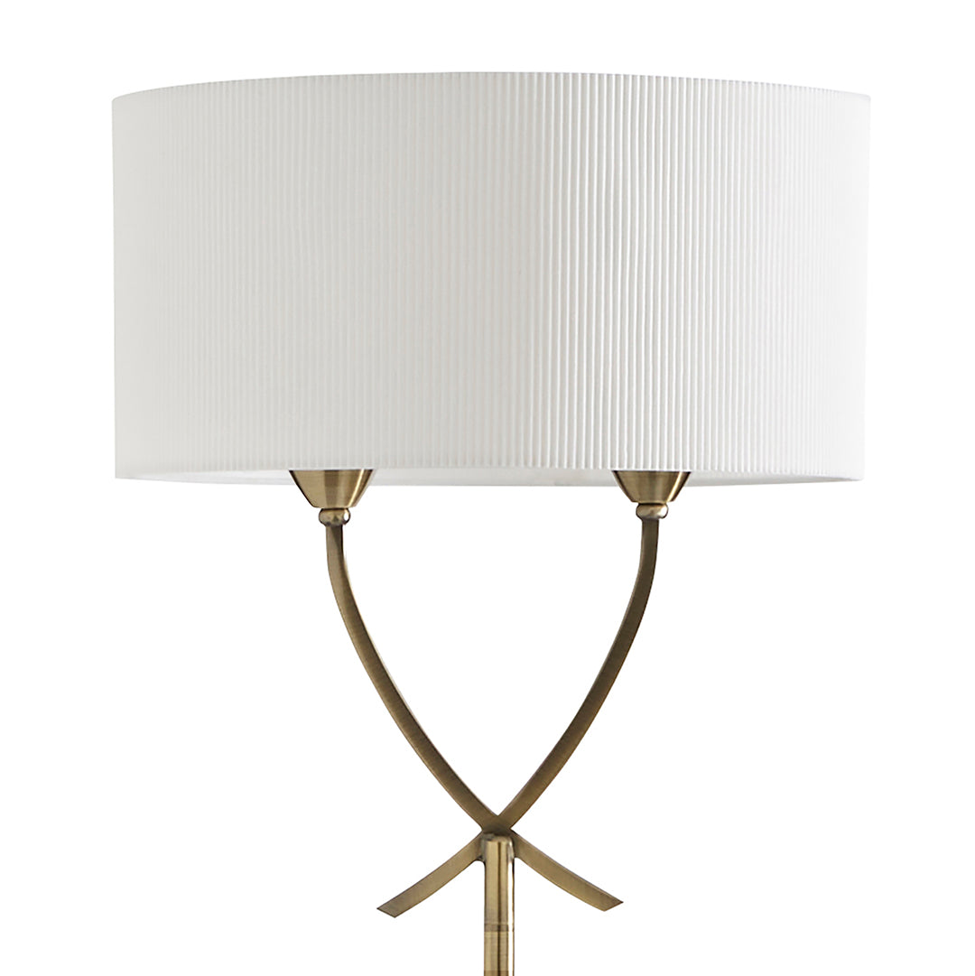 Pagazzi Justina Antique Brass Floor Lamp