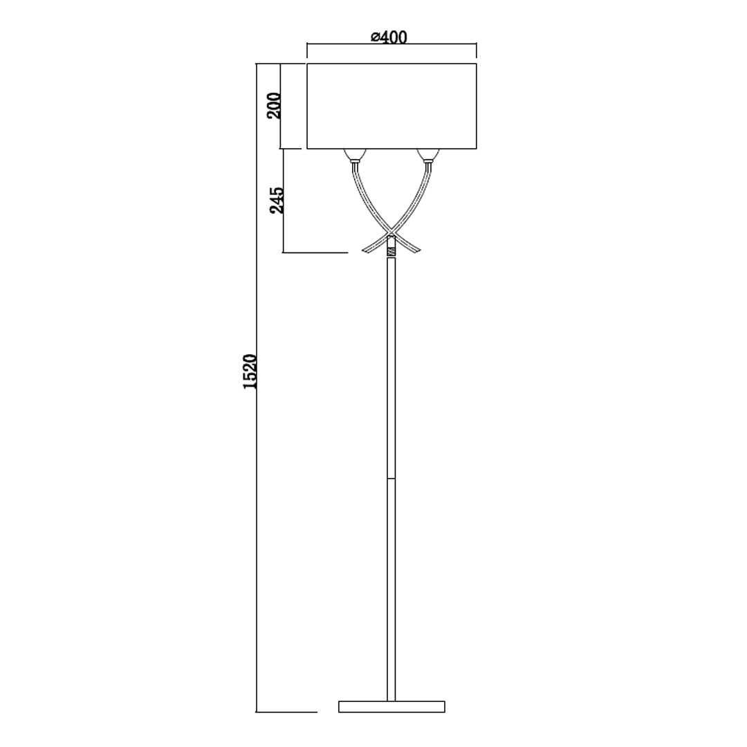 Pagazzi Justina Antique Brass Floor Lamp