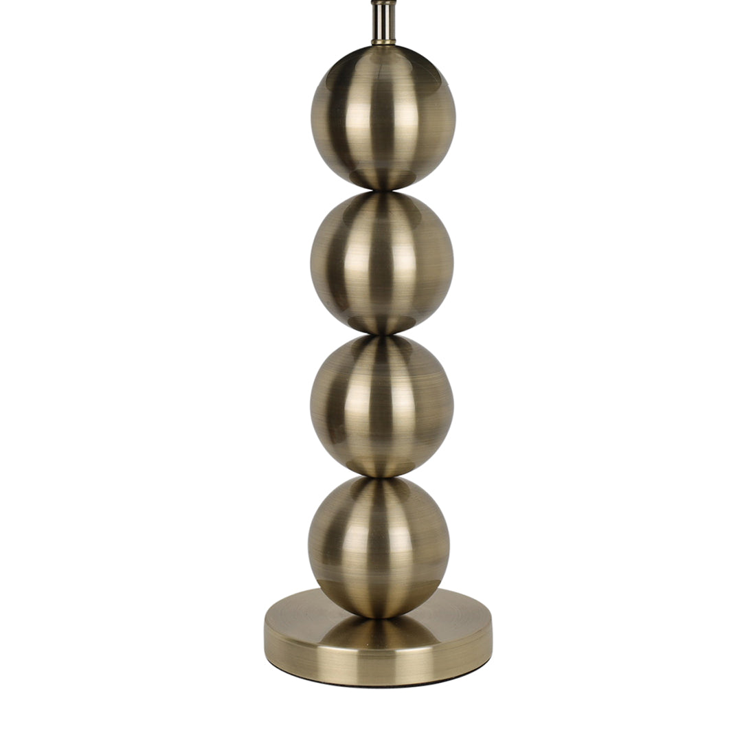 Pagazzi Aila Antique Brass Table Lamp with Green Shade