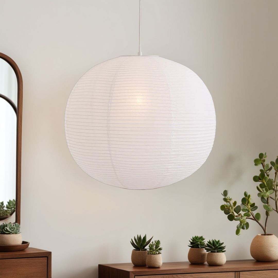 Pagazzi Rufus 80cm Paper Ball White Shade