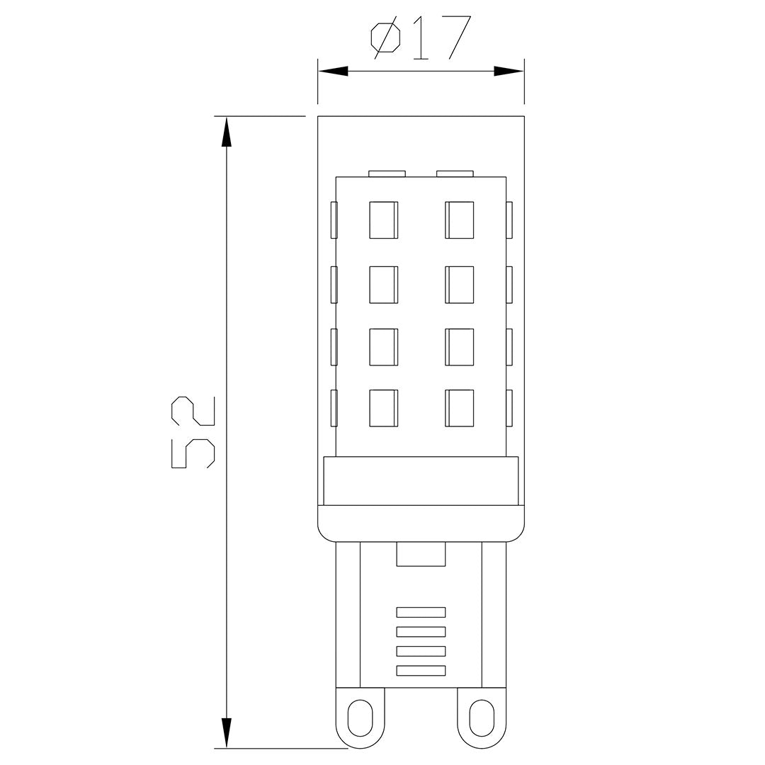 Pagazzi G9 LED 3W Cool White Bulb
