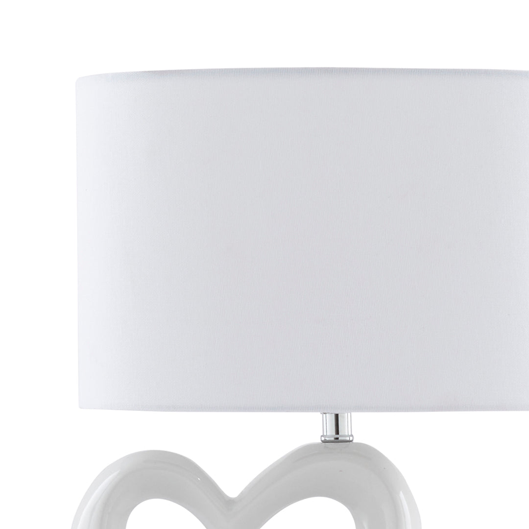 Pagazzi Link White Ceramic Table Lamp