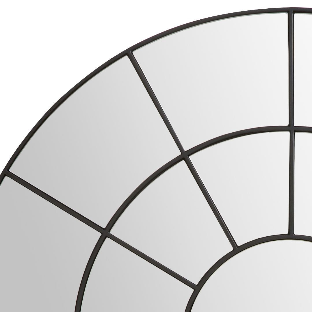 Pagazzi Pama Large Round Black Mirror