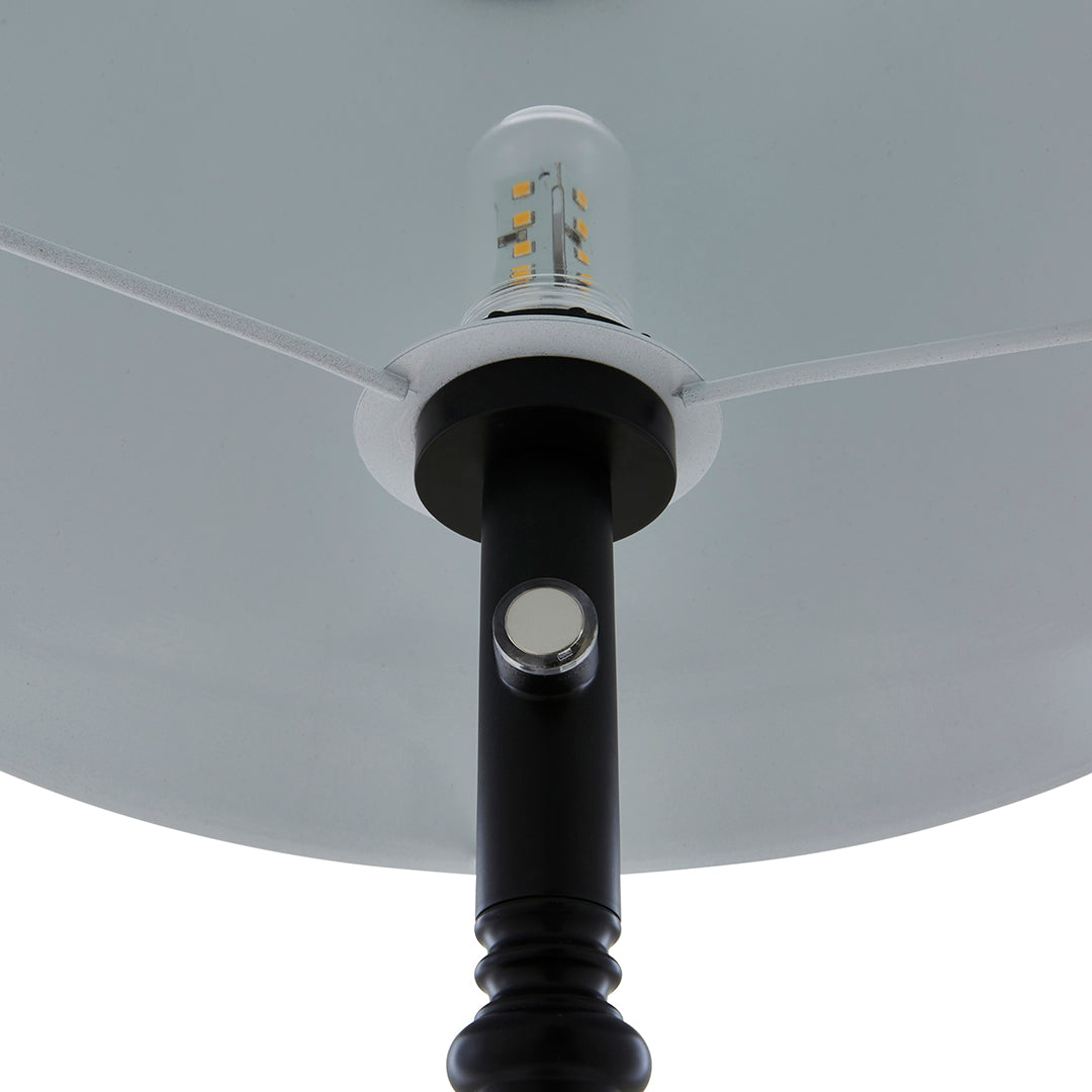 Pagazzi Lustre Black LED Rechargeable Floor Lamp