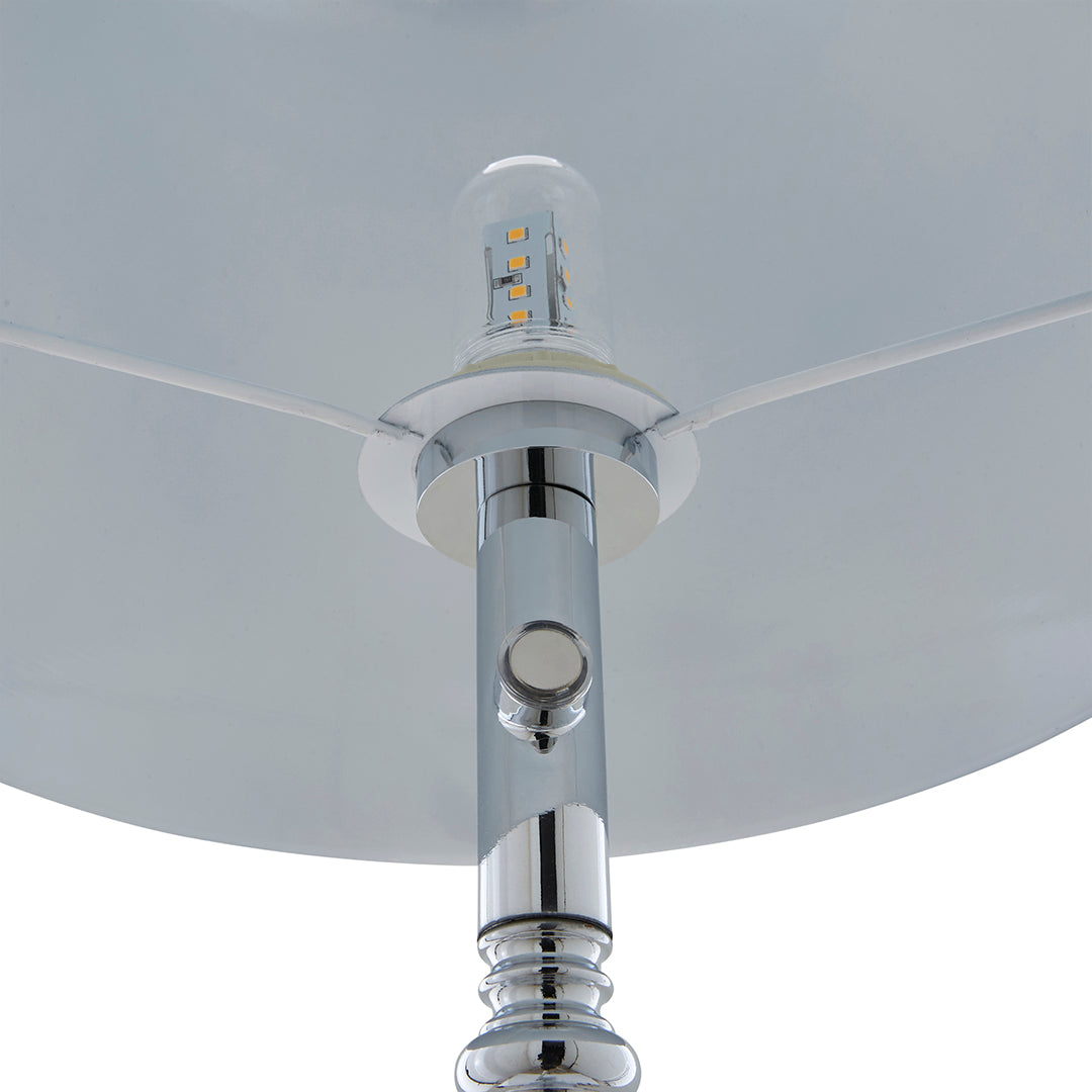 Pagazzi Lustre Polished Chrome LED Rechargeable Floor Lamp