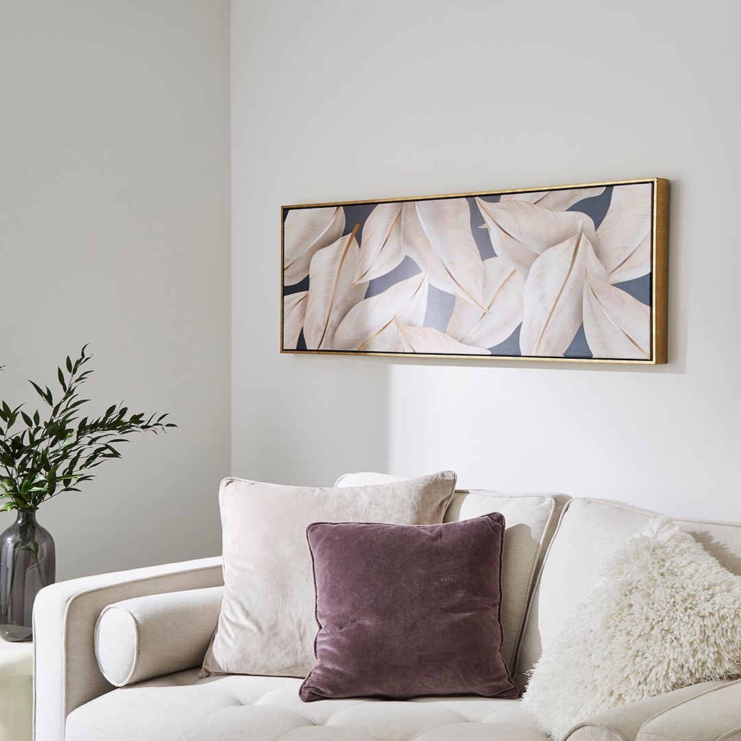 Pagazzi Leaf Gold Canvas Wall Art