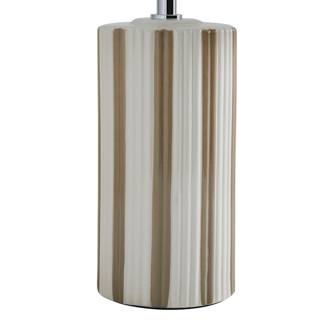 Pagazzi Lewis Taupe Off-White Ceramic Table Lamp