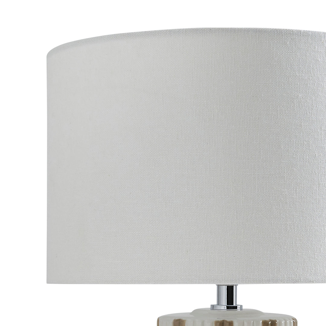 Pagazzi Lewis Taupe Off-White Ceramic Table Lamp