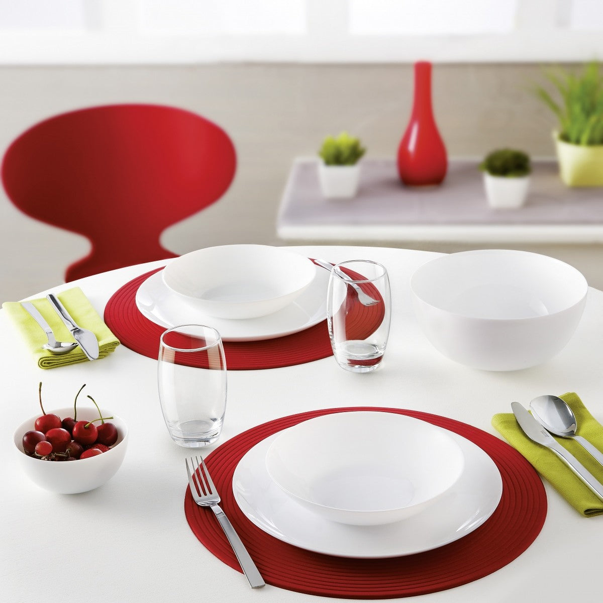 Image - Luminarc Diwali Colours Rimless Soup Plate, 20cm, White