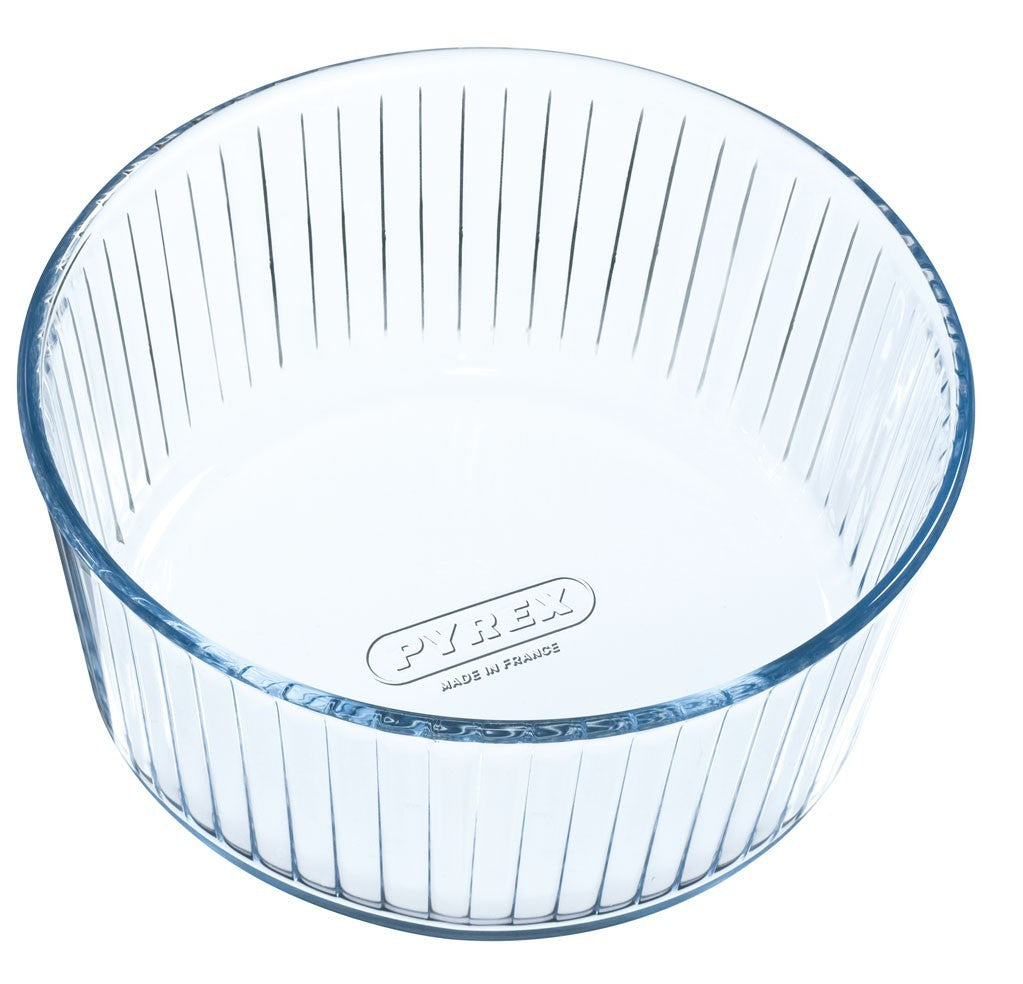 Image - Pyrex Bake & Enjoy Glass Soufflé Dish High Resistance, 21cm