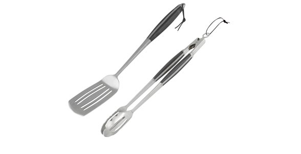 Image - Campingaz Stainless Steel Tongs and Spatula Kit, Silver
