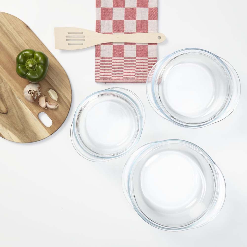 Image - Pyrex Essentials 3 Piece Casserole Set, Clear