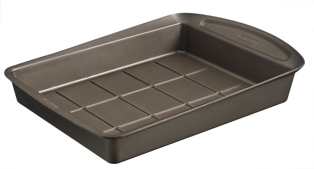 Image - Pyrex AsimetriA Metal Easy-Grip Brownie Pan 28 x 22cm
