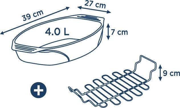 Image - Pyrex Irresistible Oval Roaster with Rack, 39x27cm