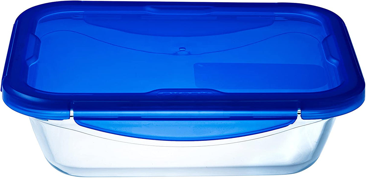 Image - Pyrex Cook & Go Glass Rectangular Dish with Lid, 20x15cm