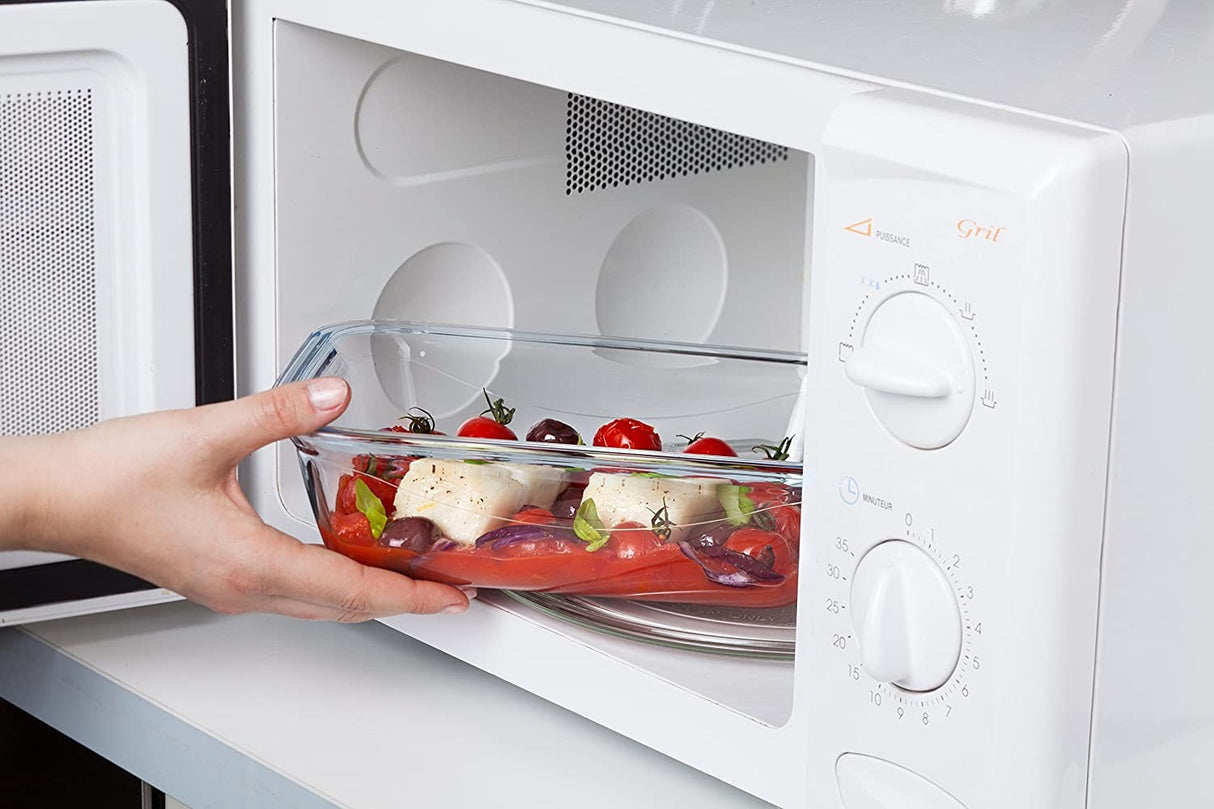 Image - Pyrex Cook & Go Glass Rectangular Dish with Lid, 20x15cm