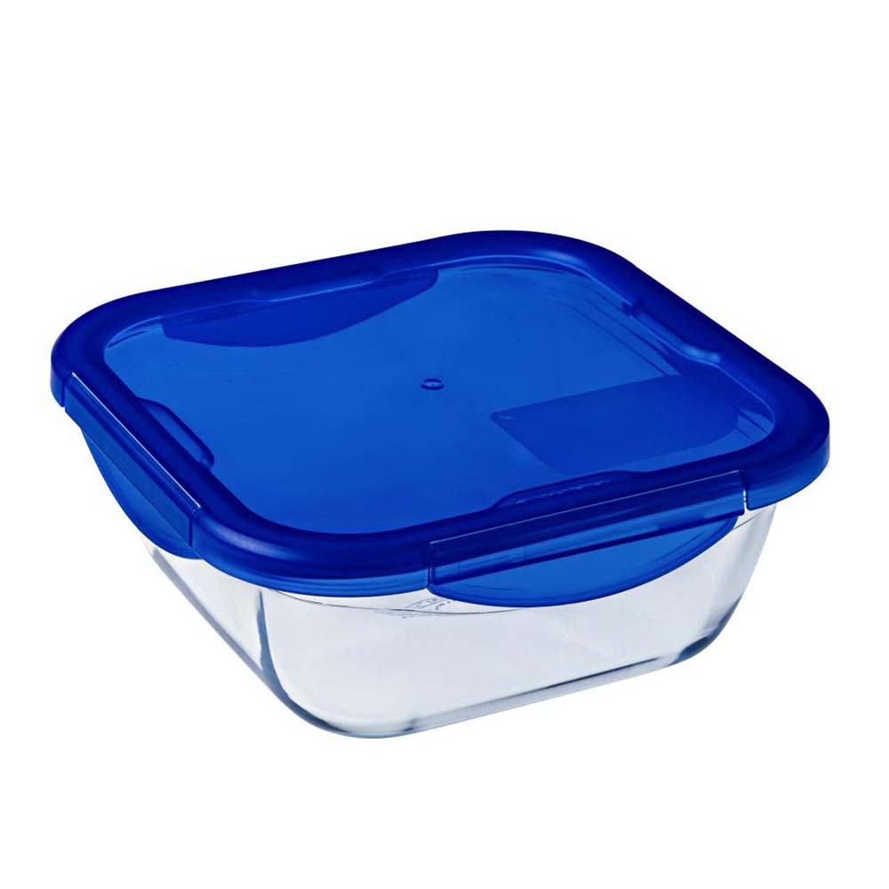 Image - Pyrex Cook & Go Glass Square Dish with Lid, 21x21x8cm