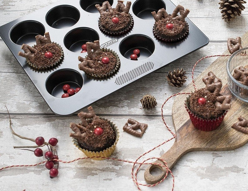 Image - Pyrex Magic Muffin Tray, 12 Cup, Black