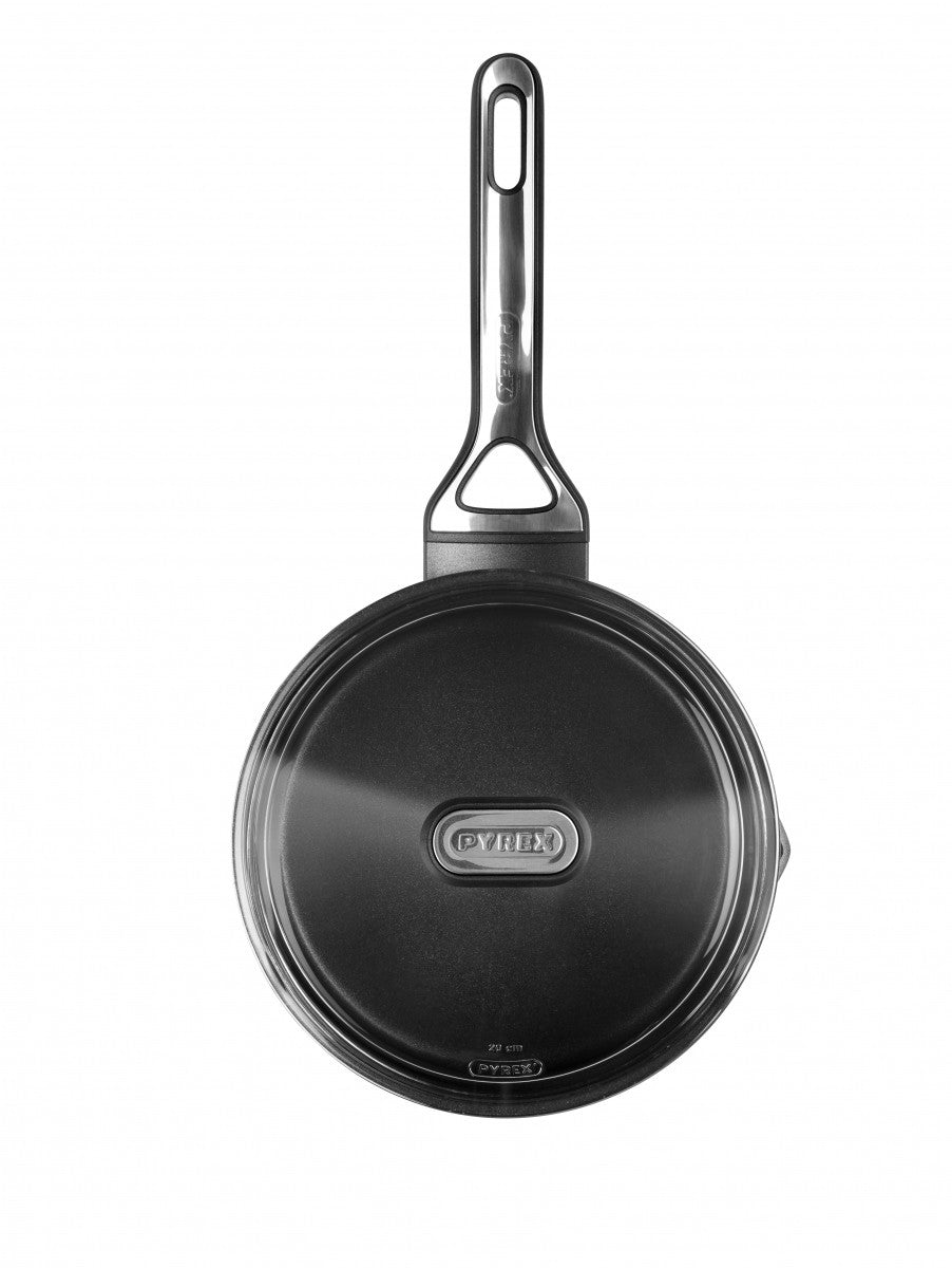 Image - Pyrex Origin+ Non-Stick Aluminium Induction Saucepan with Lid, 18cm