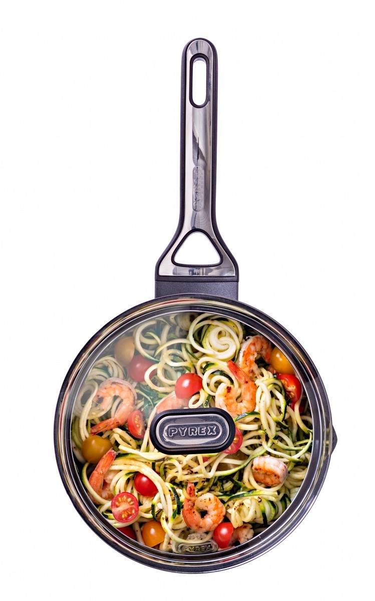 Image - Pyrex Origin+ Non-Stick Aluminium Induction Saucepan with Lid, 18cm