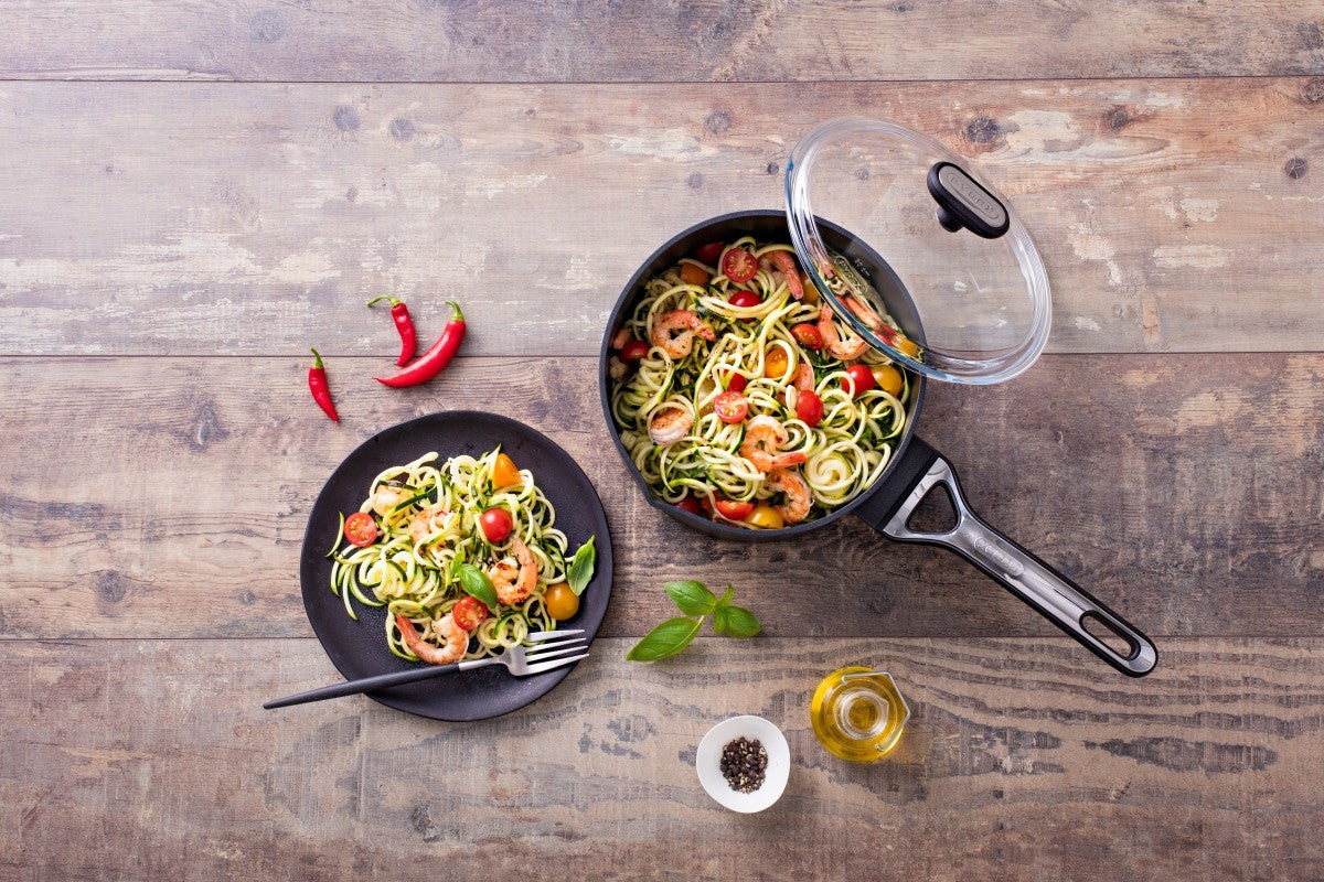 Image - Pyrex Origin+ Non-Stick Aluminium Induction Saucepan with Lid, 18cm