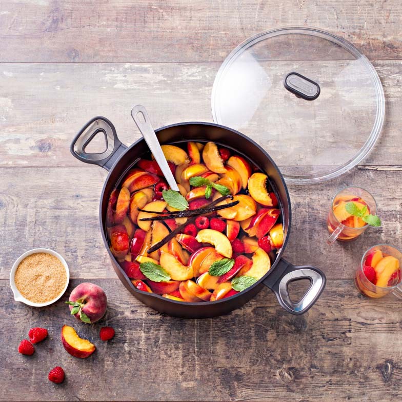 Image - Pyrex Origin+ Non-Stick Aluminium Induction Stewpot with Lid, 24cm