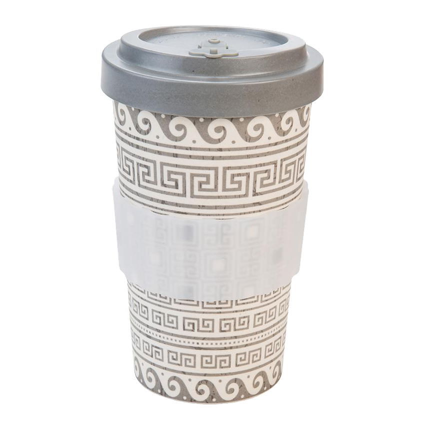 Image - WoodWay Eco Bamboo Fiber Cup, 500ml, Greek Grey
