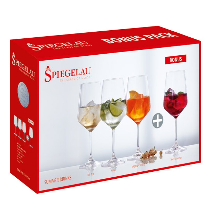 Image - Spiegelau Summer Drinks Glasses, Set of 4, 630ml