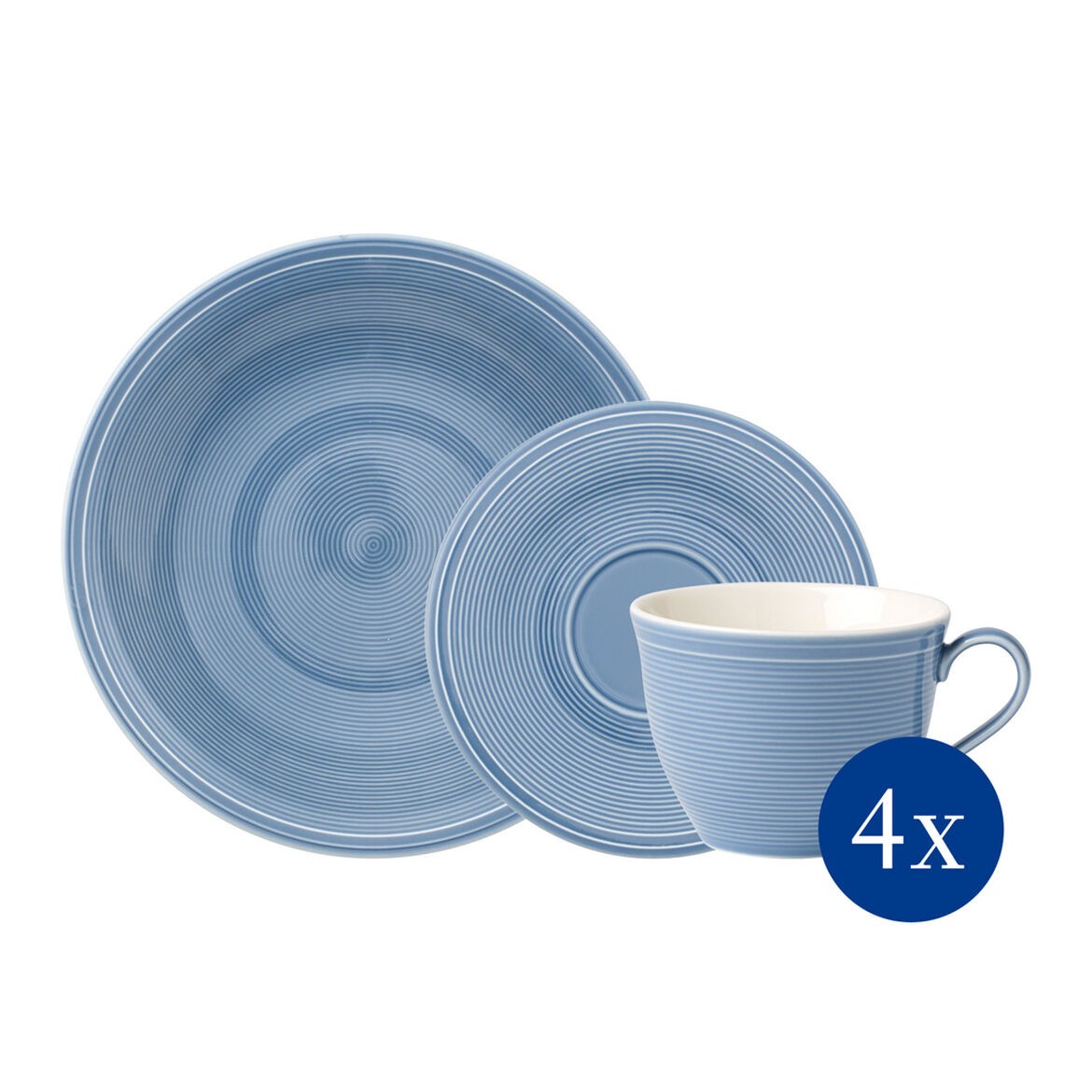 Image - Villeroy & Boch Color Loop Horizon Coffee Set, Sky Blue, 12 pieces