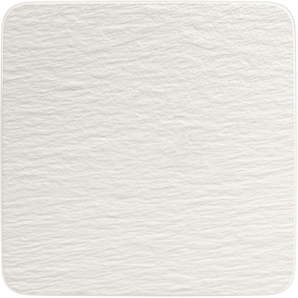 Image - Villeroy & Boch Manufacture Rock Blanc Square Serving/Gourmet Plate, White, 32.5x32.5x1.5cm