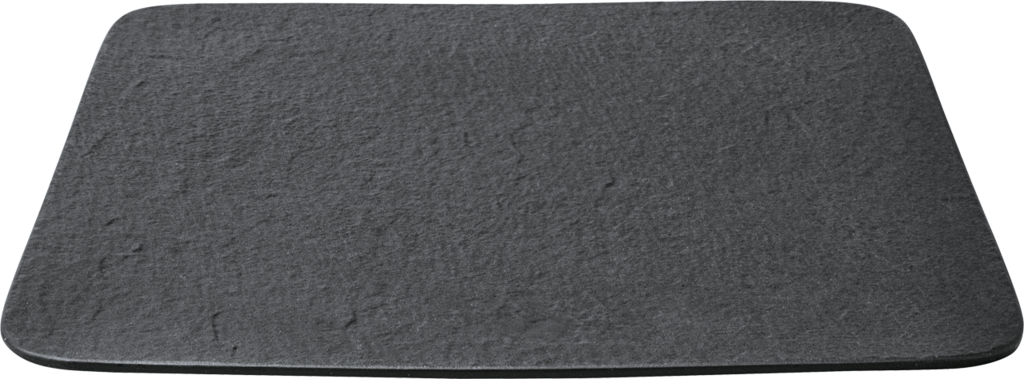 Image - Villeroy & Boch Manufacture Rock Square Serving/Gourmet Plate, Black/Grey, 32.5x32.5x1.5cm
