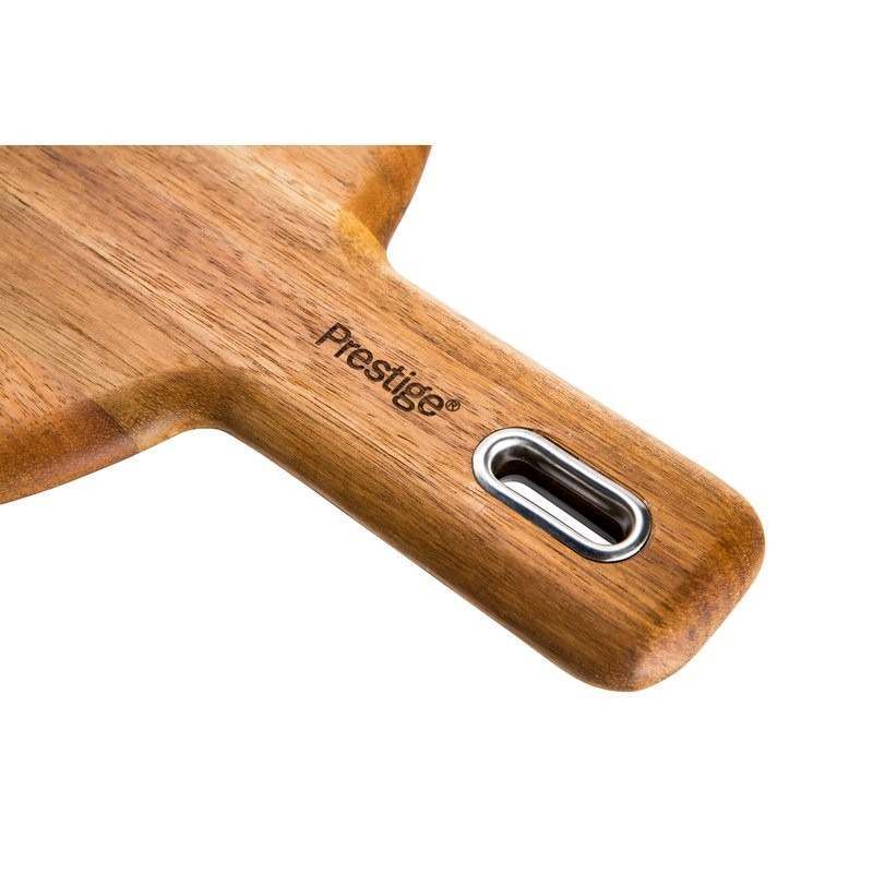 Image - Prestige Round Acacia Wood Chopping Board, 35.5cm x 25.5cm, Brown