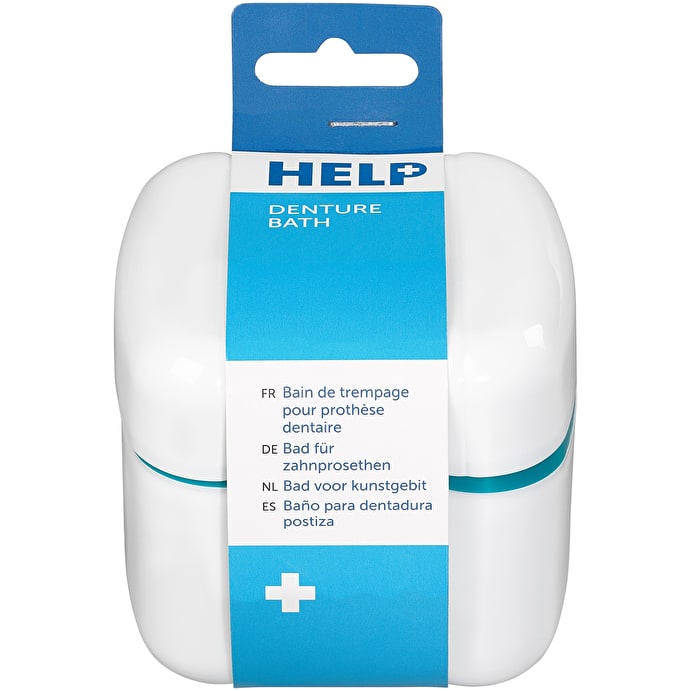 Image - Help Denture Bath, White