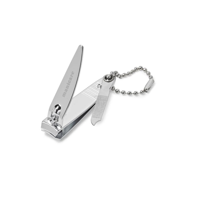 Image - Manicare Nail Clipper with Chain, Chrome