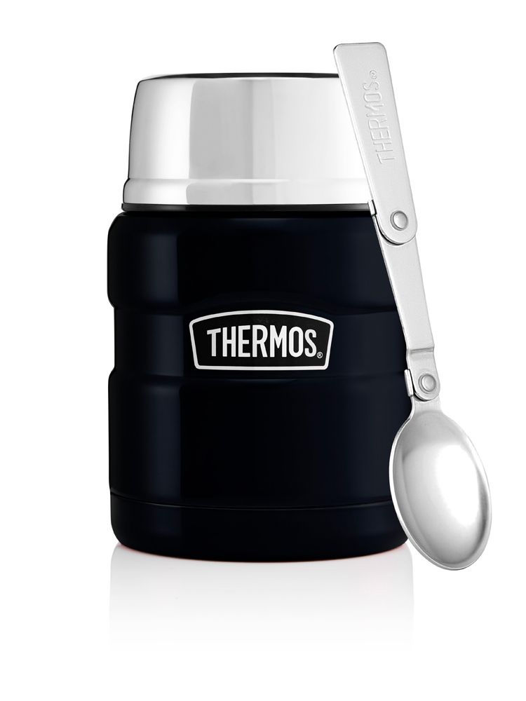 Image - Thermos Stainless Steel King Food Flask, 470ml, Mid-Night Blue