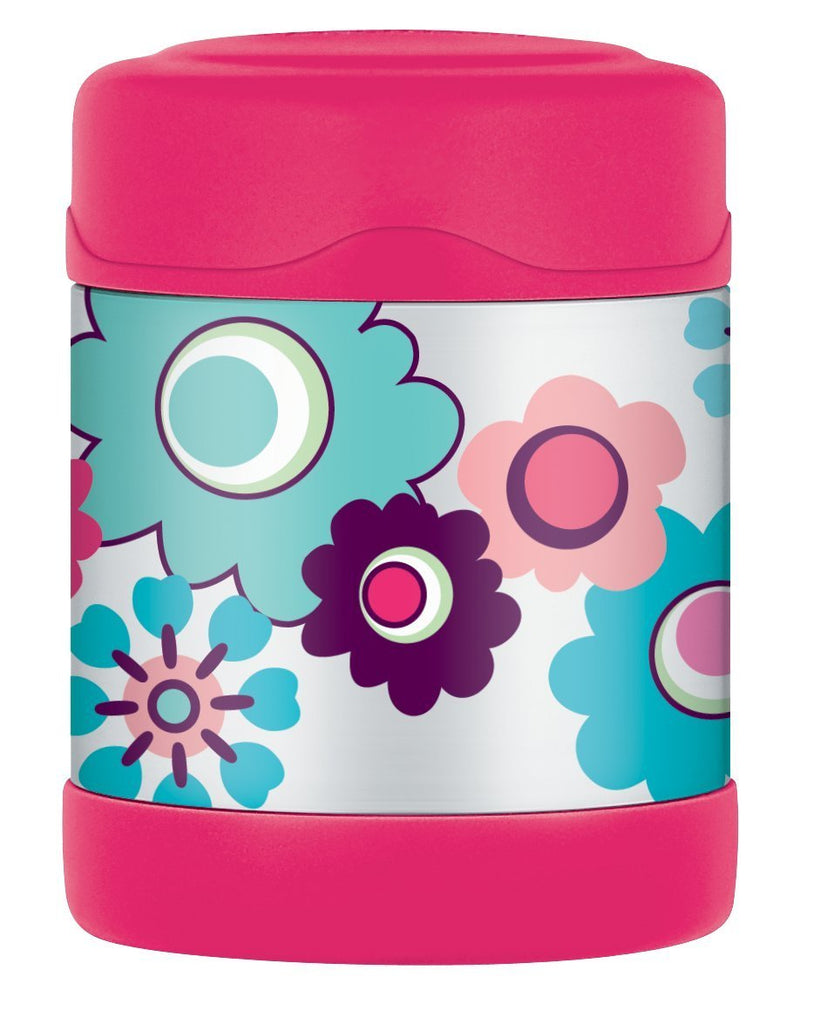 Image - Thermos Fun Trainer Food Flask, 290ml, Floral Pink